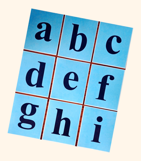 Flash Cards-English Small Letter